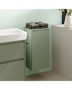 Geberit Renova Plan tall cabinet 504044IK1, 1 door, width 33cm, carcass/front sage green / lacquered satin finish