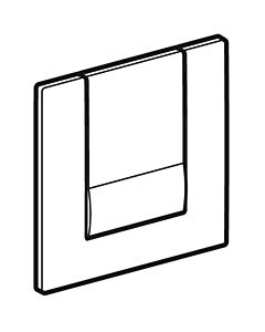 Geberit BetPl. HyTouch UR Tango pour 241914461 commandes UR à partir de 2009, sgl. -chromé