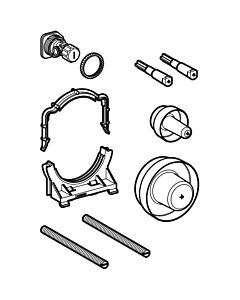 Geberit GIS WC Montagezubehör Rohbau 241871001 mit Sigma UP-SPK, 12 cm