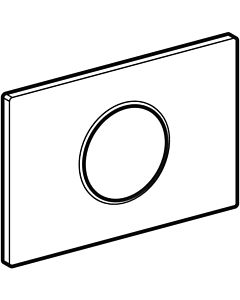 Geberit BetPl. Sigma10 to WC -Ctrl. with 242782KJ1 electron. Sp-Ausl. white / polished chrome / white