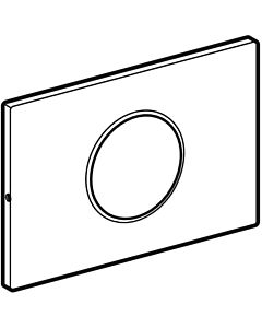 Geberit BetPl. Sigma10 zu WC-Strg. mit 242792SN1 elektron. Sp-Ausl. Edelstahl verschraubt