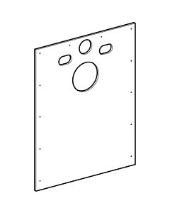 Geberit assembly room cover for 244204001 Duofix solid construction