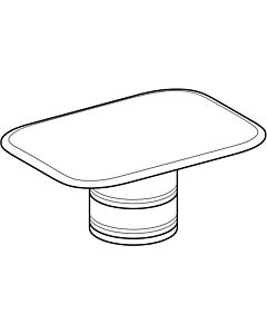 bouchon de vidange Geberit blanc / chromé 595740000 pour lavabos myDay