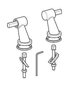 Geberit hinge pair 598036000 for WC seat 573500
