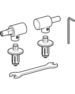 charnières inox Geberit / 598059000 couvercle Flow 575905