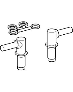 Geberit hinge set 597110000 removable, chrome-plated, for WC seat