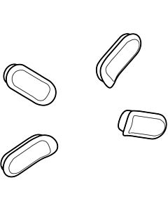 Geberit buffer set 598024000 seat ring, for WC seat