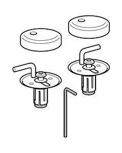 Geberit Scharnier-Set 598127000 für WC-Sitz