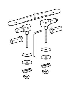 Geberit stainless steel hinges for WC seat 59815400 for 571010,573045,573640