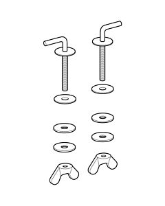 Geberit set of hinges for WC seat 598155000 (2 pieces)