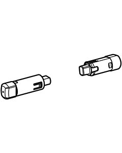 Geberit One Dämpfer 243985001 mit Hülse, bis Baujahr 04/22, verchromt, für WC-Sitz