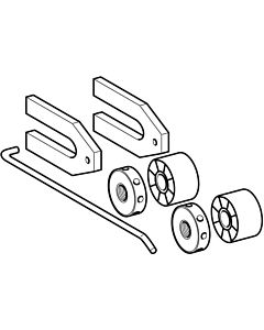 Geberit Mounting set for WWC-/ Bidet 597360000 Mounting from the side