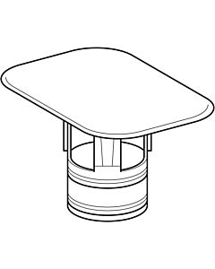 Geberit drain cover for washbasin 595755000 white