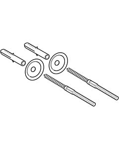 Geberit kit de fixation 594002000 pour grille de bec rabattable et source de protection en caoutchouc