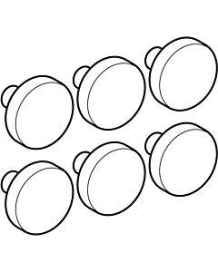 jeu de tampons Geberit 598146000 pour couvercle WC