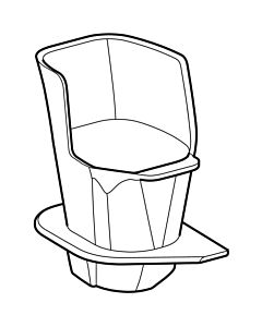 Geberit Auffangtrichter für DuoFresh Stick 244309001 für Sigma UP-SPK 12 cm