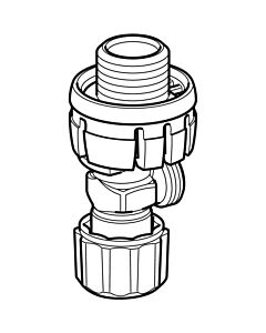 Geberit équerre match0 242414001 pour Sigma UP-SPK 8 cm