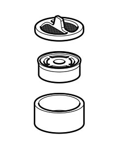Geberit Set Filtersieb zu Hygienespülung 243066001 f. HS10 / HS30 / HS 50 Hygienespülung