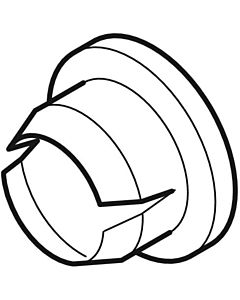 Geberit plug blanc alpin (2 pièces) 816803111 blanc -alpin