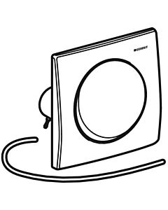 Geberit Mambo Betätigungsplatte 241164001 edelstahl, pneumatisch