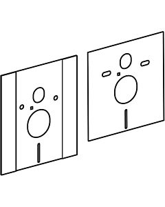 Geberit Schallschutzmatten zu Abdeckschi 241524001 höhenverstellbares Element