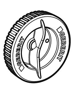 Geberit Deckel zu 242276001 Silent-PP Reinigungsstück d125