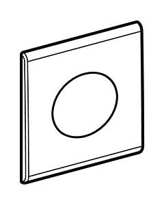 plaque de couverture Geberit HyTronic UR Samba pour 241921211 commandes UR à partir de 2009, hgl. -chromé