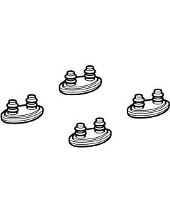 Geberit jeu de tampons de compensation pour siège WC 242173001 pour Geberit AquaClean 4000