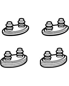 Geberit Set of raised leveling buffers 242174001 for toilet seat for Geberit AquaClean 4000