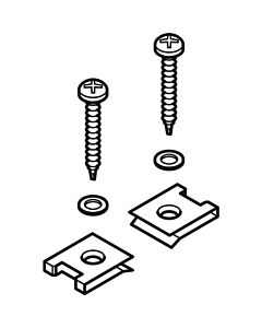 kit de fixation Geberit pour attrape-feuilles, pour arrivée d&#39;eau de toit Pluvia 242447001 (2 pcs.)