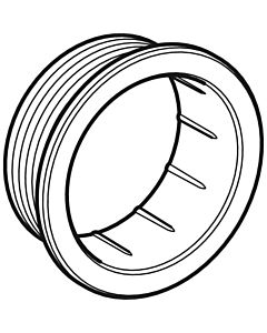 Geberit Rosette für Handdrücker, zu WC-Strg. 242548001 mit pneumatischer Spülauslösung