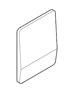 Geberit cover plate made of chrome steel for 240150001 urinal control VS