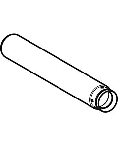 Geberit outlet pipe with O-ring d 40 241409111 for WT siphon, white-alpine
