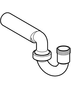 Geberit pipe bend odor trap d50 242100111 white-alpine