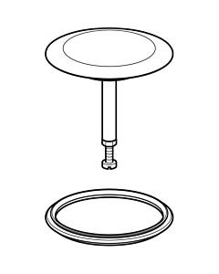 Geberit 245439211 mit Druckbetätigung, chrg