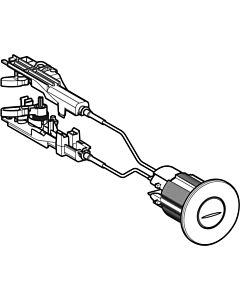 poussoir Geberit , pour commande WC avec tirette 242508211 chromé brillant