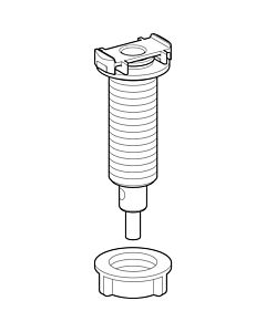 tire-câble Geberit avec bouton rotatif 241684001 Connexion HWB avec intégré. débordement