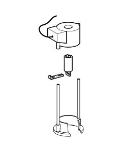 Geberit poussoir électromagnétique 115498001 pour déclencheur électrique pour réservoir en saillie 9 l, 127.016