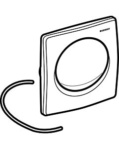 Geberit UR BetPl., pneumatique 241319111 Conception Samba , plastique, blanc