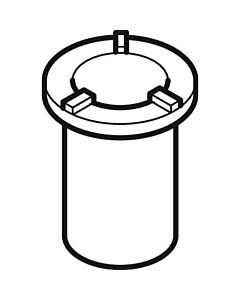 tube plongeur Geberit avec joint 252000001 rond