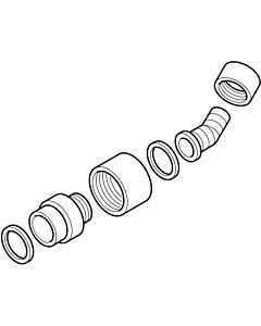 Geberit angle hose nozzle 242084001 for Geberit sink connection
