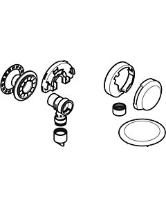 Geberit Fertigbauset, zu Badewannenablauf 242346211 d90 glanzverchromt