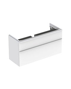 Geberit Smyle Square Waschtisch-Unterschrank 500355001 118,4x61,7x47cm, weiß hochglanz, 2 Schubladen