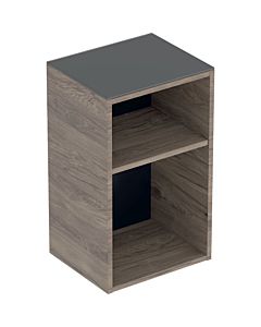 Geberit Smyle Square side cabinet 500358JR1 36x60x29,9cm, open, wood structure walnut hickory