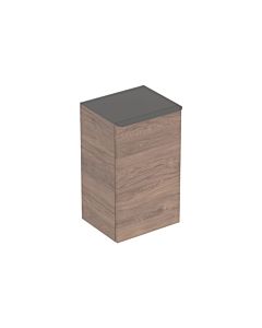 Geberit Smyle Square side cabinet 500360JR1 left, 36x60x32,6cm, wood structure walnut hickory, 2000 door