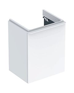 Geberit Smyle Square lave-mains élément bas 500364001 49,2x61,7x40,6cm, porte à gauche, blanc brillant