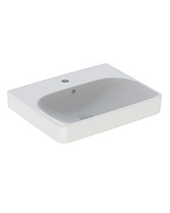 Geberit Smyle Square Washbasin 500259018 white KeraTect, 55x44cm, with tap hole and overflow