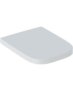 Geberit Renova Plan WC -Seat 500691011 square, fastening from above, hinges brass chrome-plated, with soft-close mechanism, white