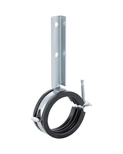 Geberit Gis collier de serrage 461180001 Ø 50mm, galvanisé, avec insert d&#39;isolation acoustique