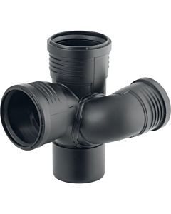 Geberit Silent PP Schachtbogenabzweig 390564141 DN 100/70/100, 87,5Grad, links, schalloptimiert